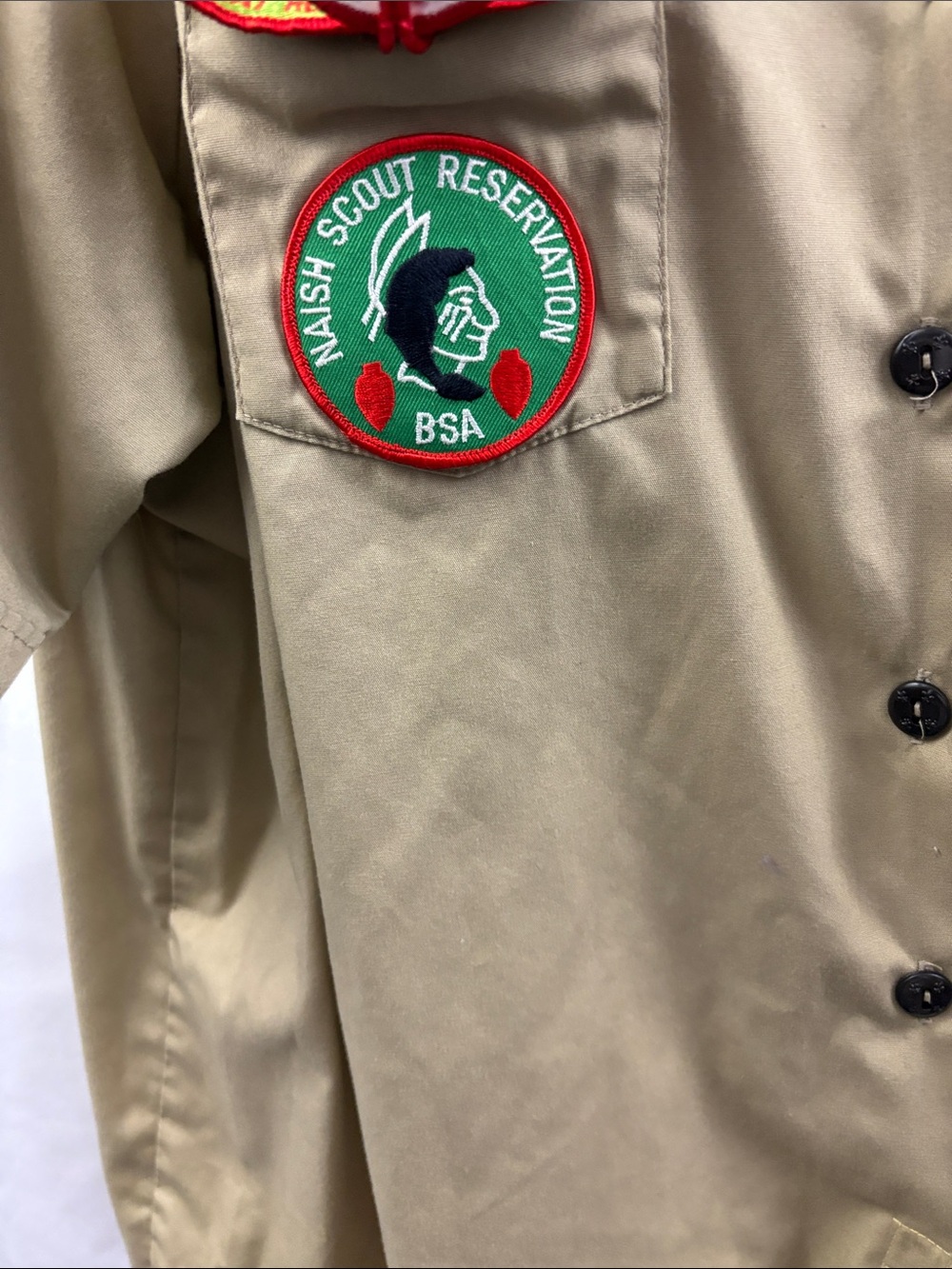 Boy Scouts of America Uniform Blouse Women's XL (42-44) Beige Patches Den Leader - Picture 4 of 7